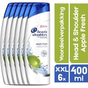 XXL 6 x 400 ML voordeelverpakking - Head & Shoulders Apple Fresh - 6x 400ML - Shampoo