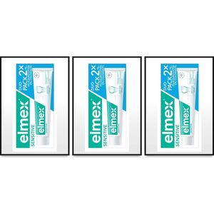 Elmex® Sensitive Tandpasta - 6 x tube 75 ml - Tandpasta voor gevoelige tanden