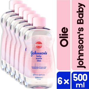 ** Beste Koop** Johnson's-babyolie 6-x 500ml - aanbieding-XXL- voordeelverpakking