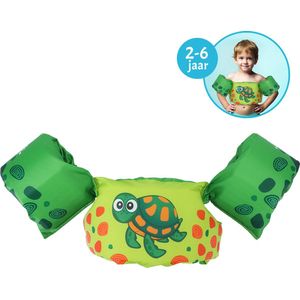 Floaty Friends puddle jumper - Schildpad | Kinderzwemvest | Praktisch en comfortabel zwemhulpmiddel | 15-30 kg | 2-6 jaar
