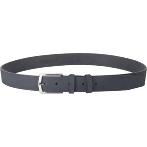 Donkerblauwe Lederen Riem van 3 cm Breed – Dames Riem Of Heren Riem – Taille maat 95 cm