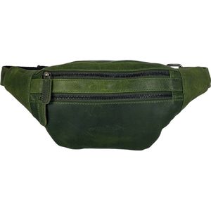 Heuptas • Fanny Pack • Buiktas • Festival Tasje • Leer • Groen • Arrigo