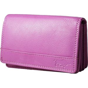 Portemonnee - Roze - Leer - RFID - Anti Skim - Met klepje voor muntgeld - Portemonnee Dames - Bakje