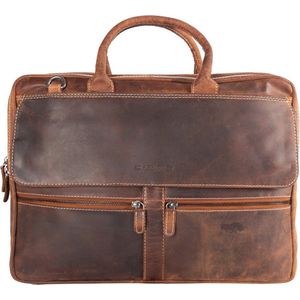 Laptop Tas Leer Cognac 17 Inch – Laptoptas Dames Cognac – Laptoptas Heren Cognac