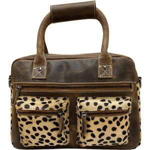 Handtas - Cheetah - Cognac – Cowboybag - Lichtbruin – Westernbag - Schoudertas Leer