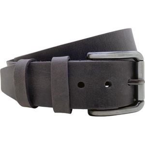 Riem Zwart Heren - Riem Zwart Dames - 4,5 cm Breed - Broekriem Leer - Riemen Heren - Riemen Dames