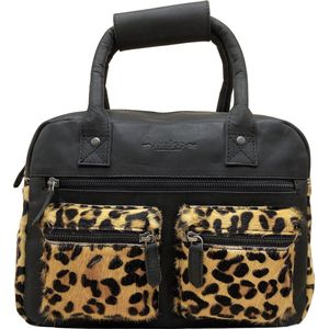 Schoudertas Leer – Jaguar - Zwart - Crossbody Dames Tas – Cowboybag - Handtas -Westernbag