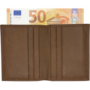 Pasjeshouder - Briefgeld - Creditcardhouder - Kaarthouder - Leer - Cognac - Pasjes