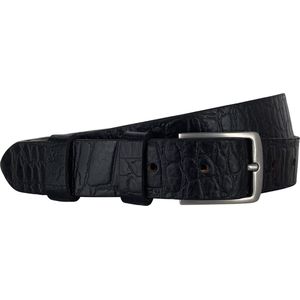 Riem • Riem Heren - Riem Dames • 3 cm • Leer • Zwart - 145 cm - Taille maat 126 - 135 cm