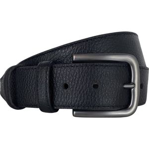 Moneybelt - Geldriem - Riem - 4 cm - Leer - Zwart - 110 cm - Taille maat 90 cm
