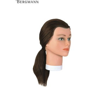 Bergmann - Oefenhoofd Junior - Lichtbruin - 30-35 cm - 100% Echt Haar