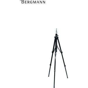 Bergmann - Vloerstatief - Zwart - Instelbare Hoogte 70-175cm