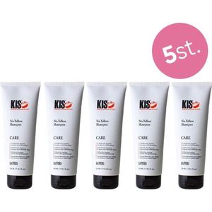 KIS - No-Yellow Shampoo - Voordeelverpakking 5x250ml - Violetshampoo