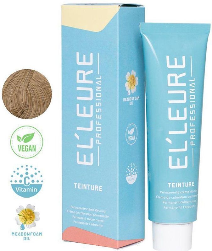 Elleure Haarverf - Teinture 8.0 intens lichtblond - 100 ml