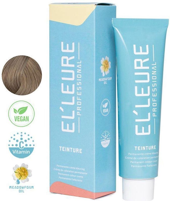 Elleure Haarverf - Teinture 8.1 licht asblond - 100 ml