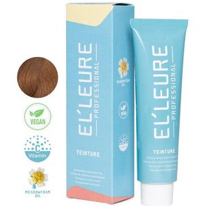 Elleure Haarverf - Teinture 7.4 midden koperblond - 100 ml