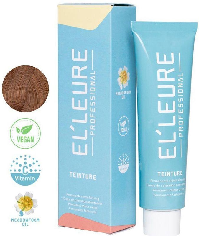 Elleure Haarverf - Teinture 8.45 licht kopermahonieblond - 100 ml