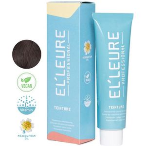 Elleure Haarverf - Teinture 4.5 midden mahoniebruin - 100 ml