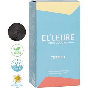 Elleure Teinture - Single Use - Haarkleuring - Intens Donkerbruin - Veganistisch