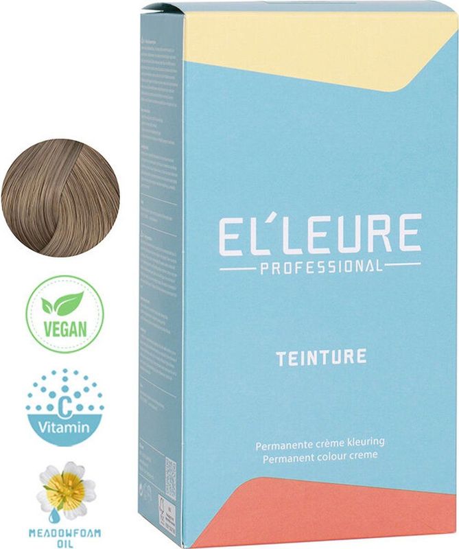 Elleure - Teinture Single Use - Haarkleuring - Licht Asblond - Vegan