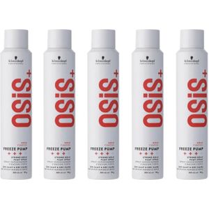 5x Schwarzkopf Osis Freeze Pump Spray 200ml