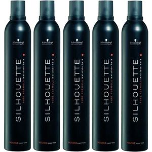 10X Schwarzkopf Silhouette Super Hold Mousse 200ml