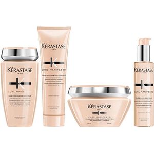 Kérastase - Curl Manifesto - Krullend Haar - 4 Producten - Bain Fondant Masker Gélée Crème