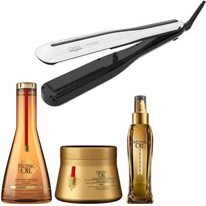 L'Oréal Steampod 3.0 + Mythic Oil set - dik haar