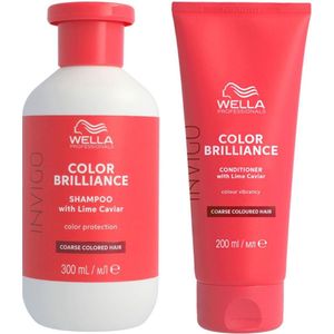 Wella Invigo Brilliance Weerbarstig Shampo 300ml + Conditioner 200ml