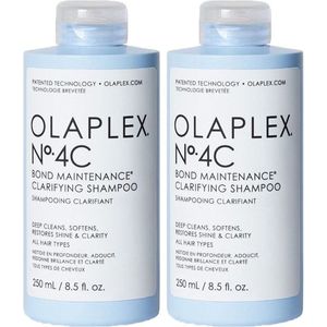 2x Olaplex No.4C Bond Maintenance Clarifying Shampoo 250ml