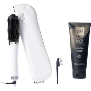ghd - Duet Blowdry - Föhnborstel - Wit + Volume Forever Volumizing Blow Dry Cream 100ml