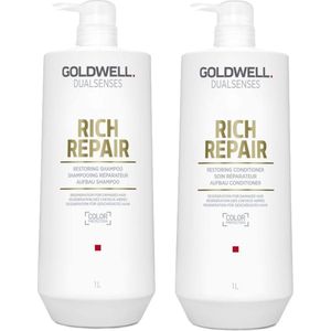 Goldwell - Dualsenses Rich Repair - Shampoo en Conditioner - 1000ml