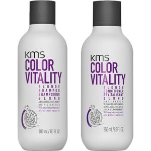 KMS ColorVitality Blonde Shampoo 300ml + Conditioner 250ml