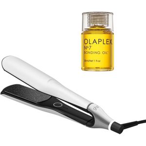 ghd Chronos Max Styler White + Olaplex No.7 Bonding Oil 30ml