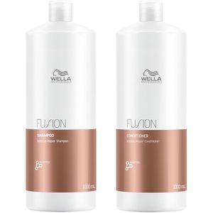 Wella Fusion Intense Repair Shampoo 1000ml + Conditioner 1000ml