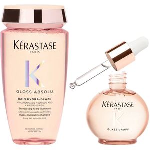 Kérastase Gloss Absolu Hydra-Glaze Bain 250ml + Glaze Drops 45ml