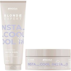 Indola Blonde Expert InstaCool Shampoo 250ml + Treatment 200ml
