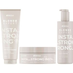 Indola Blonde Expert InstaStrong Shampoo 250ml + Treatment 200ml + Leave-in Cream 145ml