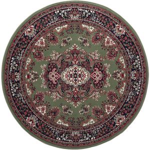 Rond Vintage vloerkleed Nain Perzisch Groen - Polypropyleen - Rond 200 Ø - (L)