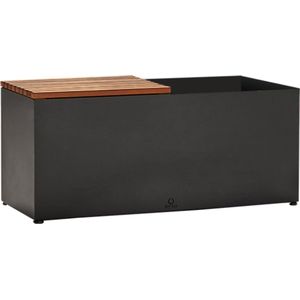 OFYR Herb Garden Bench Plantenbak met Bank - Black