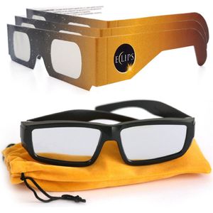 Eclips bril voor Zonsverduistering - 3+1 Eclipsbrillen - Familieverpakking