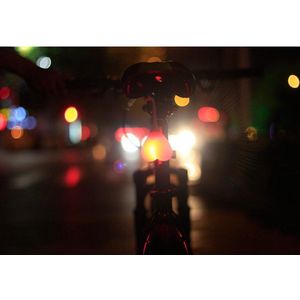 Fiets-Achterlicht-Hart-Balls-Love Fietsverlichting Achterlicht-Stil en Knipperend