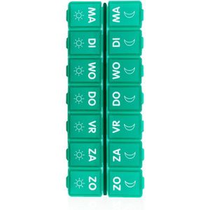 Flinndal - Doseerdoos - Turquoise - Handige Bewaardoos Voor Een Week