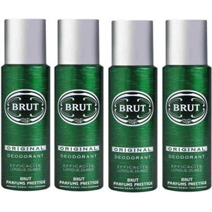Brut Original Deo Spray - Deodorant - 4x 200 ml - Voordeelverpakking