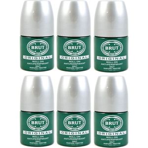 Brut Original Deo Roller - Voordeelverpakking 6 Stuks