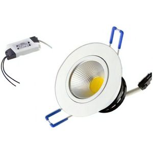 LED Inbouwspot - Koud wit licht 6000K- 7W - Aluminium Kantelbaar