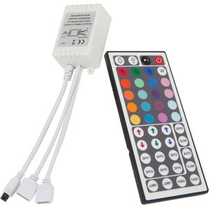 LED RGB Strip 44 Knops afstandsbediening IR (2 uitgangen)