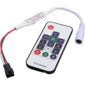 Digitale LED strip Pixel Controller RF 14KEY met 358 effecten (WS2811)