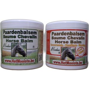 Paardenbalsem-extra sterk- 1 verwarmde rode en 1 verkoelende groene gel - 500 ml- PROMO