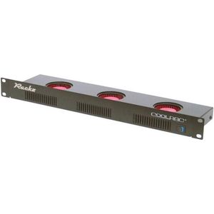 Penn Elcom COOLRAC 1 HE Ventilatieunit, 3 mini-ventilatoren
